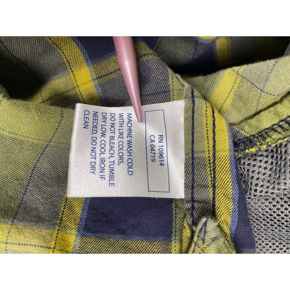 511 Tactical Concealed Carrier Men Shirt Large Plaid Pearl Snap Western - Picture 11 of 11